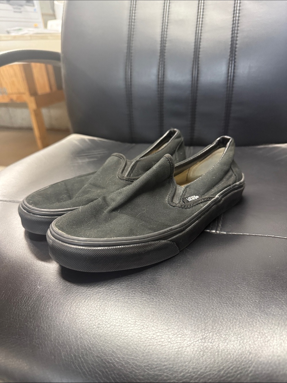 Vans Black Canvas Slip-On